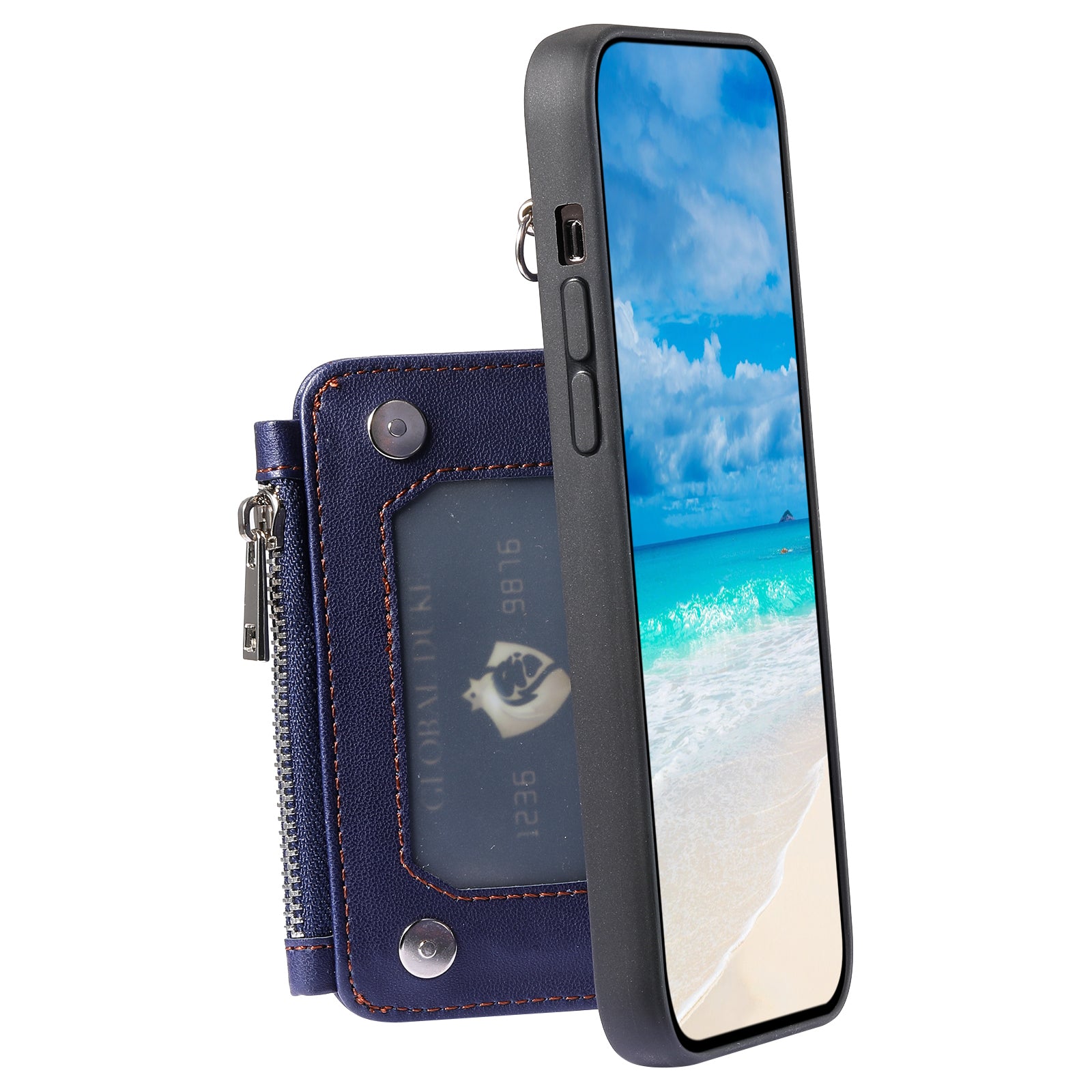 009 For Samsung Galaxy S23 RFID Blocking Zipper Phone Case PU Leather Coated TPU Wallet Kickstand Cover with Wrist Strap 009 For Samsung Galaxy S23 RFID Blocking Zipper Phone Case PU Leather Coated TPU Wallet Kickstand Cover with Wrist Strap